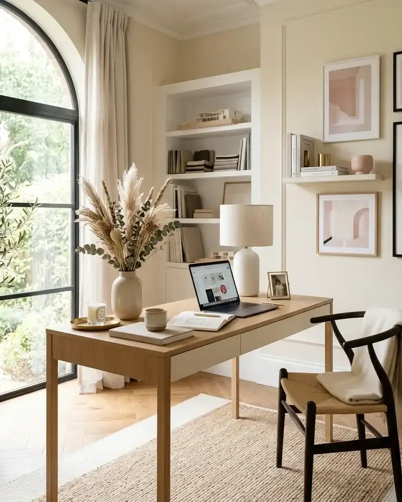 Minimalist aesthetic inspiring home office