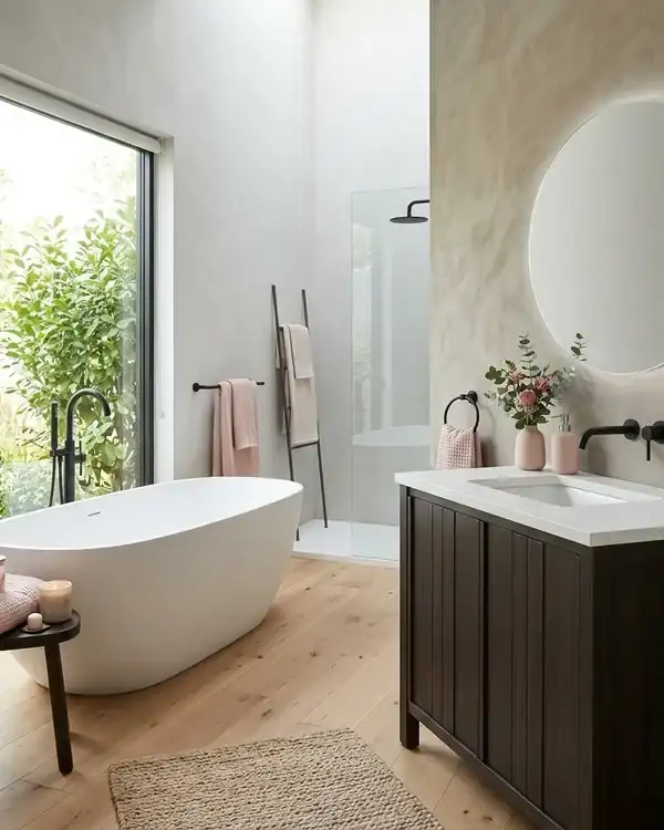 Luxury Spa Aesthetic Bathroom Decor