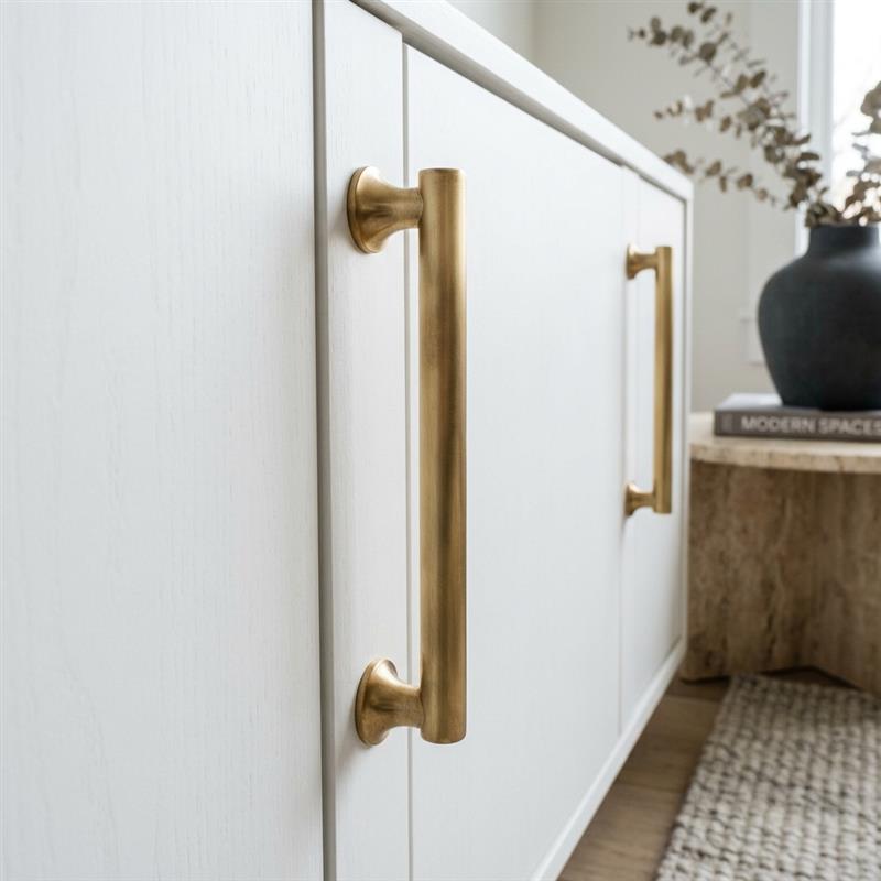 Premium brushed brass furniture hardware
