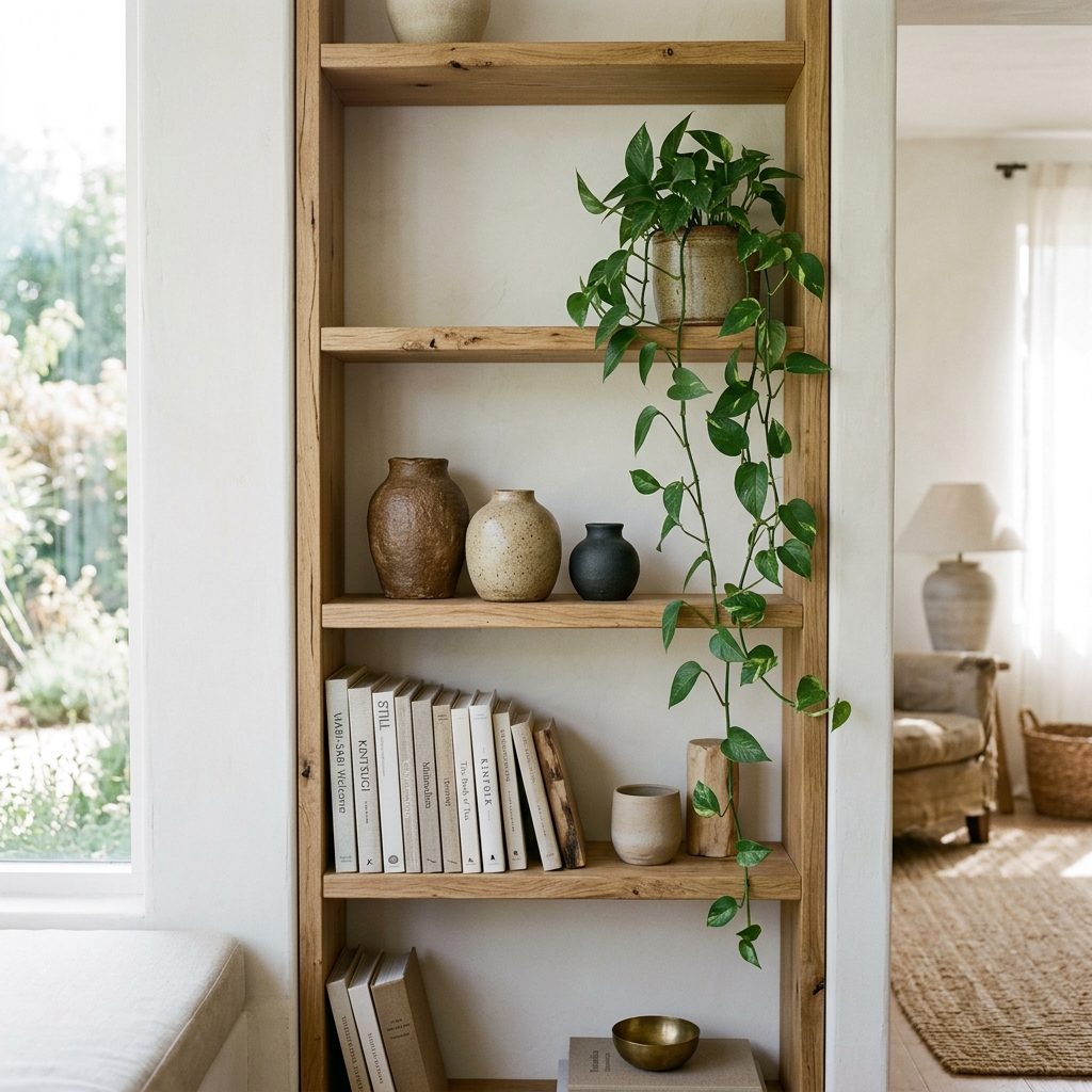 How to Style a Minimalist Bookshelf Without the Clutter