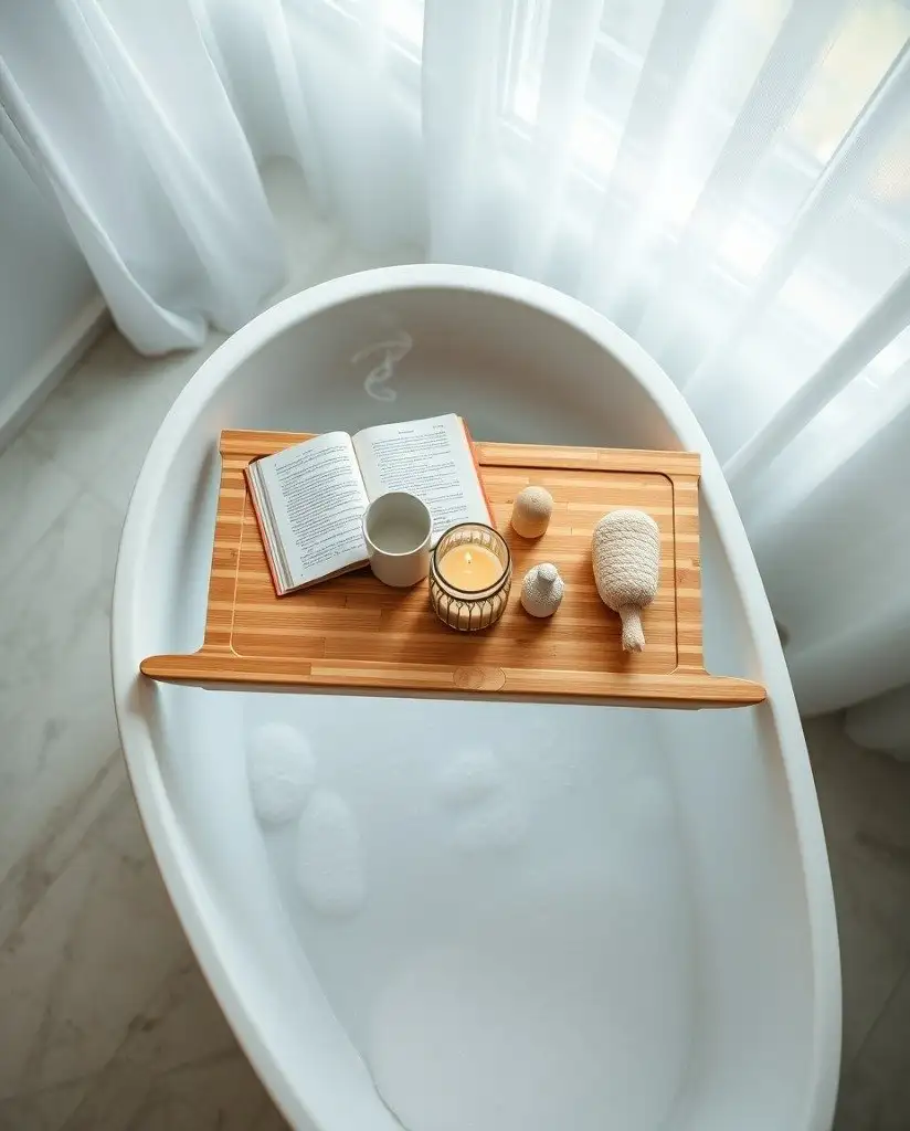 Bamboo Bathtub Tray