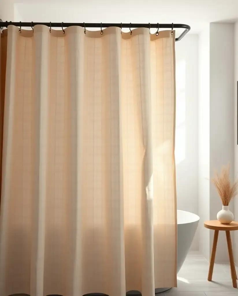 Minimalist Shower Curtain