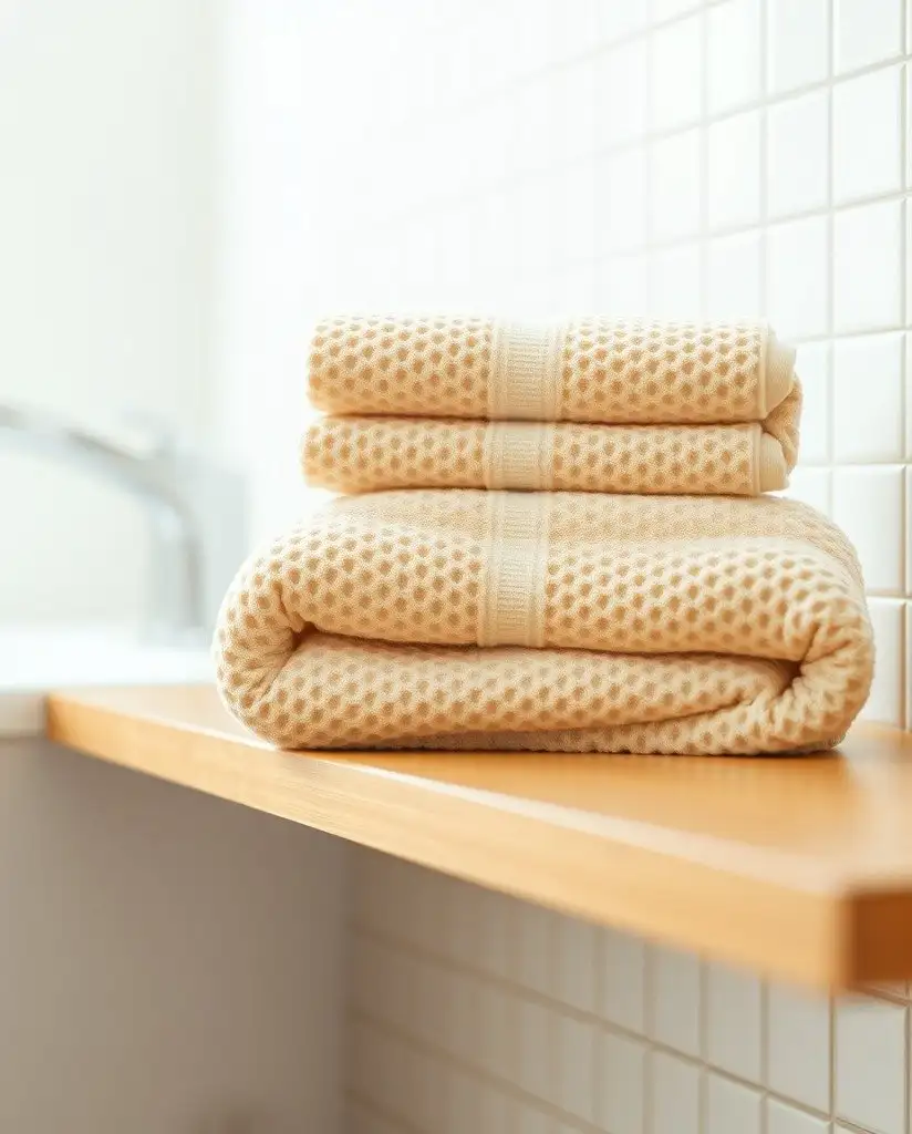 Waffle Weave Bath Towels
