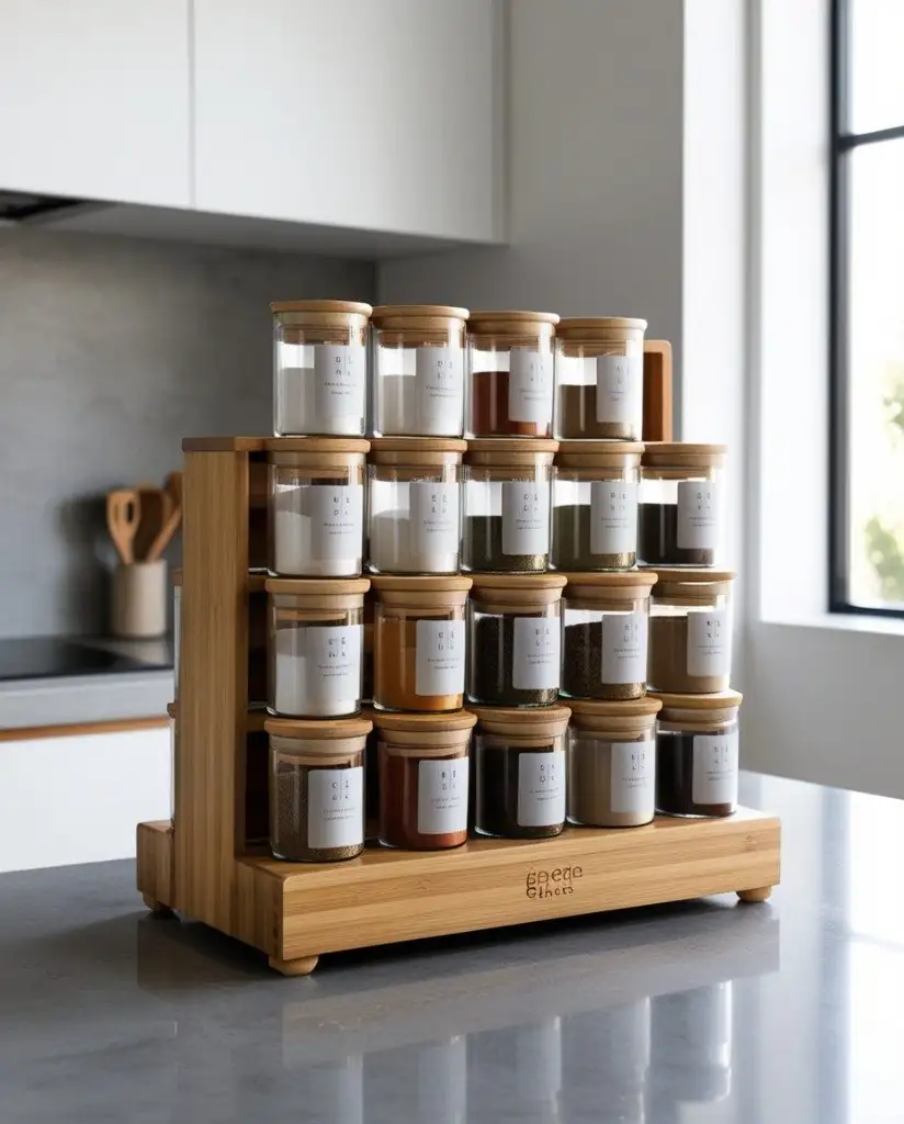 Minimalist Spice Jar Set