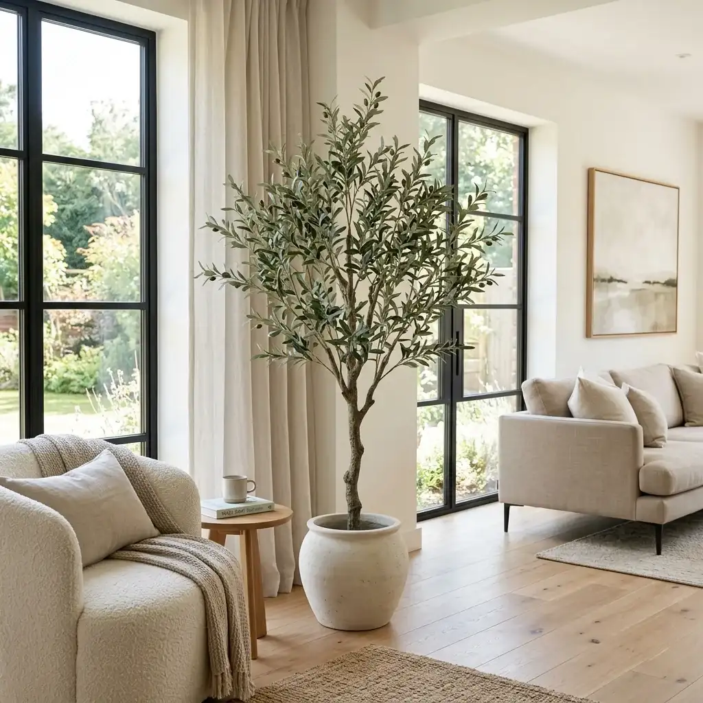 Faux Olive Tree in Pot